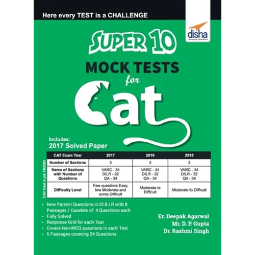 Super 10 Mock Tests for CAT