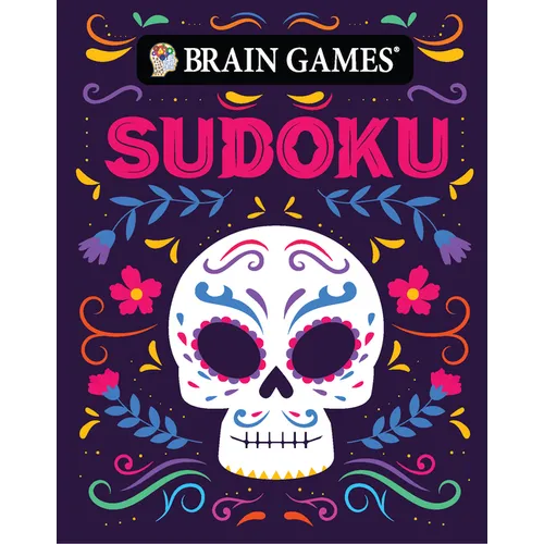 Brain Games - Take-Along - Sudoku (Sugar Skull Design - Day of the Dead and Halloween)
