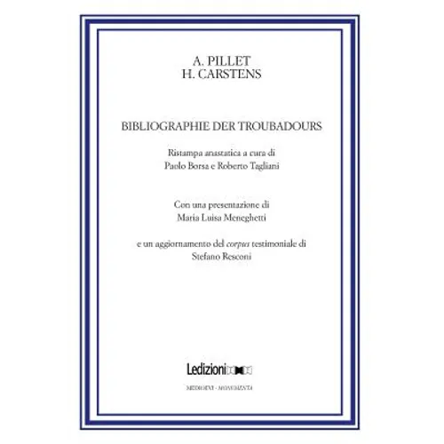 Bibliographie Der Troubadours