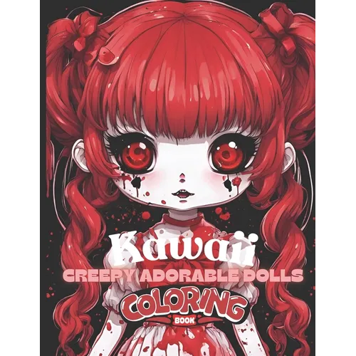 Kawaii Creepy Adorable Dolls Coloring Book: Cute and Creepy Anime Dolls Ages 10 and up