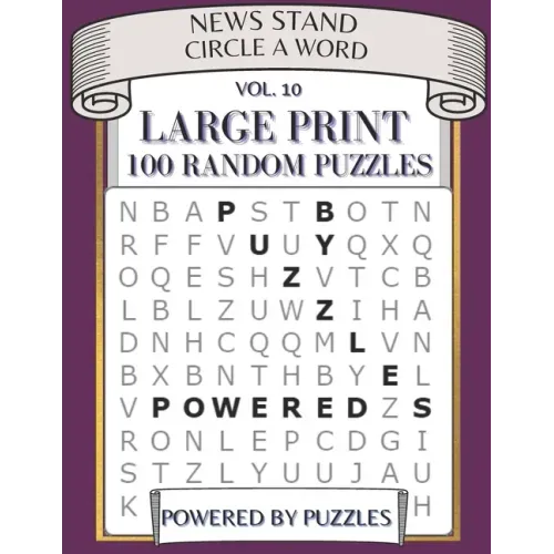 News Stand Circle a Word Vol.10: Large Print 100 Random Puzzles