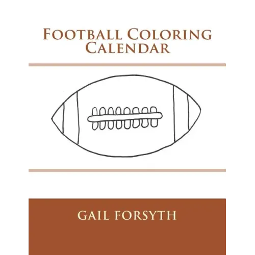 Football Coloring Calendar