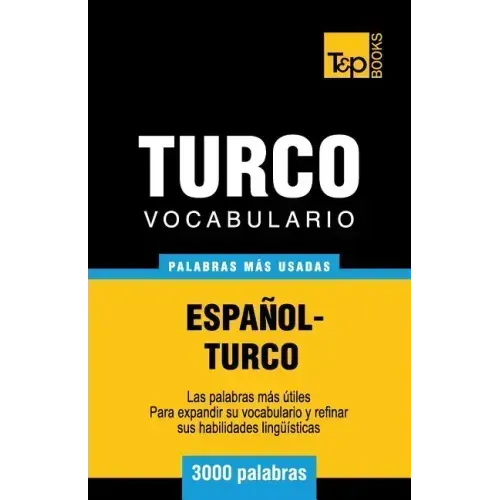 Vocabulario español-turco - 3000 palabras más usadas