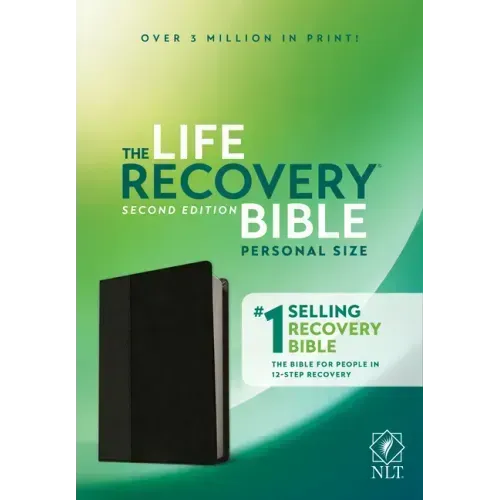 NLT Life Recovery Bible, Second Edition, Personal Size (Leatherlike, Black/Onyx)