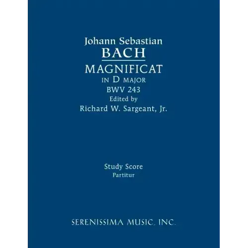 Magnificat in D major, BWV 243: Study score