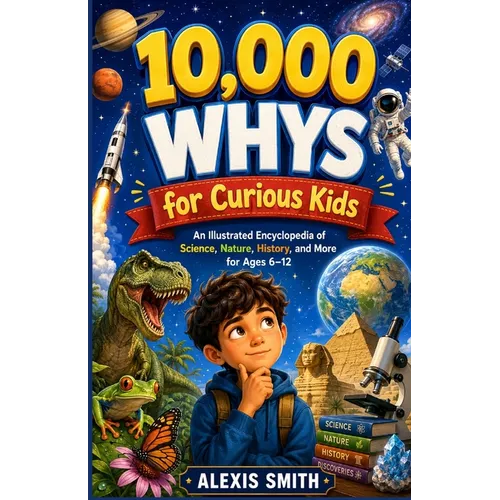 10,000 WHYS for Curious Kids: An Illustrated Encyclopedia of Science, Nature, History, and More for Ages 6-12
