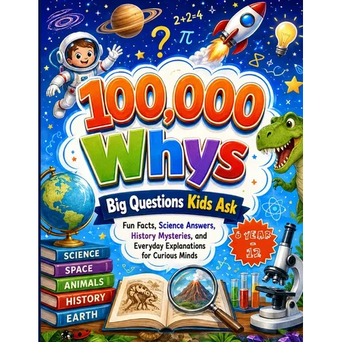 100,000 Whys: Big Questions Kids Ask; Fun Facts, Science Answers, History Mysteries, and Everyday Explanations for Curious Minds - Paperback