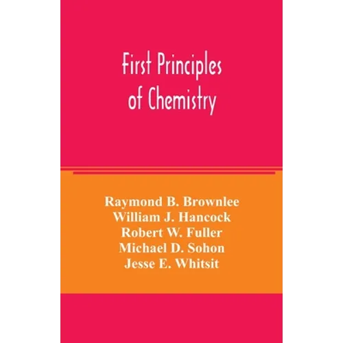 First principles of chemistry