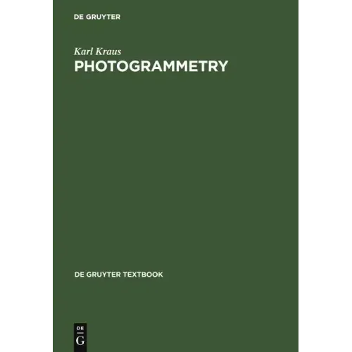 Photogrammetry: Geometry from Images and Laser Scans