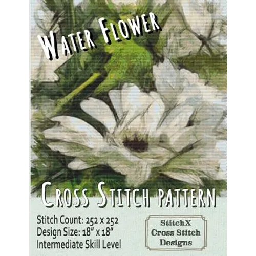 Water Flower Cross Stitch Pattern