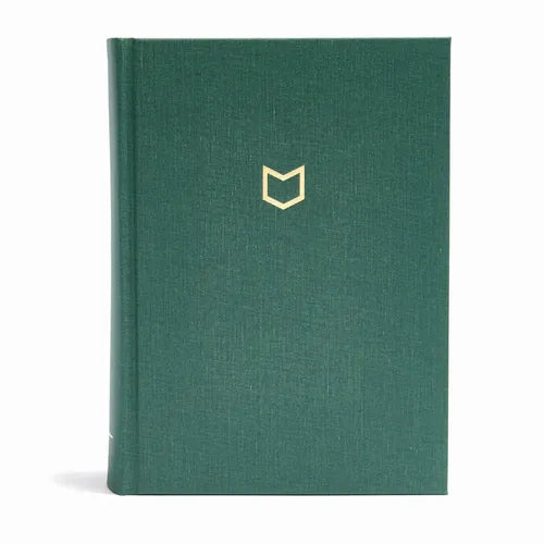 CSB He Reads Truth Bible, Evergreen Cloth Over Board: Black Letter, Wide Margins, Notetaking Space, Reading Plans, Sewn Binding, Two Ribbon Markers, E