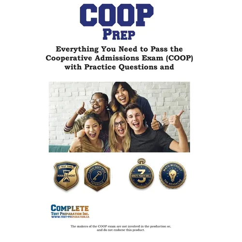 COOP Prep: Everything You Need to Pass the Cooperative Admissions Exam (COOP) with Practice Questions and Math Tutorials
