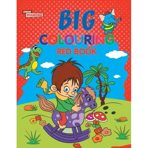 Big Colouring Red Book for 5 to 9 years Old Kids Fun Activity and Colouring Book for Children