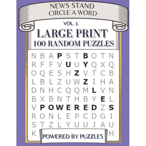 News Stand Circle a Word Vol.1: Large Print 100 Random Puzzles