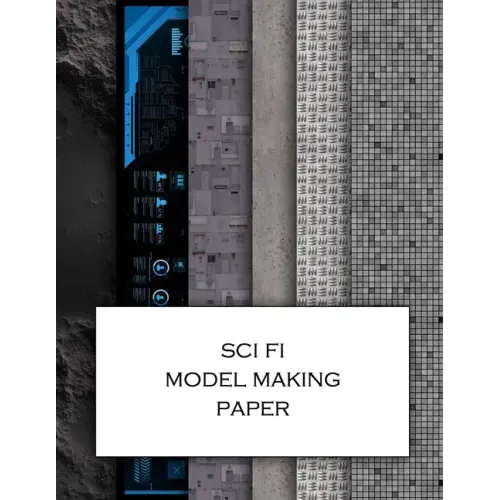 Sci Fi Model Making Paper: Science fiction minatures textured paper for decorating models, spaceships, landscapes and dollhouses. Beautiful sets