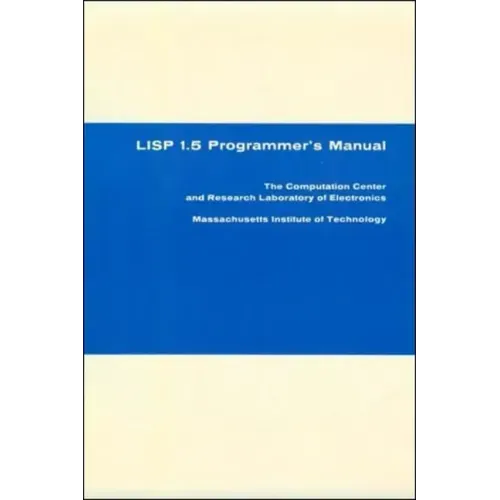 LISP 1.5 Programmer's Manual