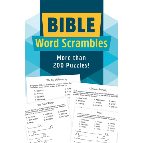 Bible Word Scrambles: More Than 200 Puzzles!