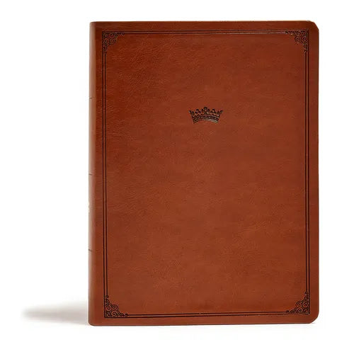 CSB Tony Evans Study Bible, British Tan Leathertouch, Indexed: Study Notes and Commentary, Articles, Videos, Easy-To-Read Font