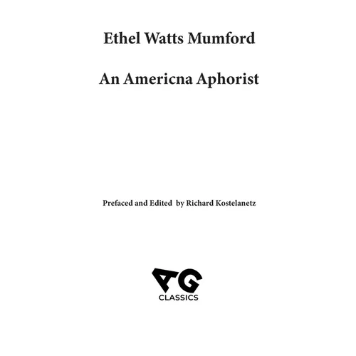 Ethel Watts Mumford: An American Aphorist