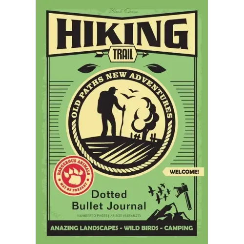 Dotted Bullet Journal: Medium A5 - 5.83X8.27 (Hiking Trail)