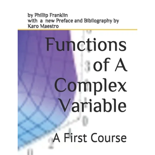 Functions of A Complex Variable: A First Course
