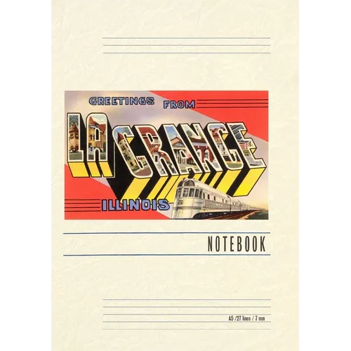 Vintage Lined Notebook Greetings from La Grange, Illinois