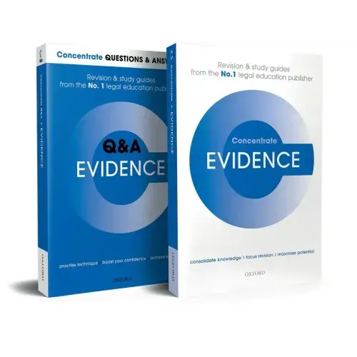 Evidence Revision Concentrate Pack: Law Revision and Study Guide
