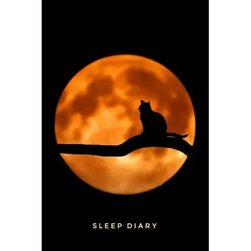Sleep Diary Full Moon Cat