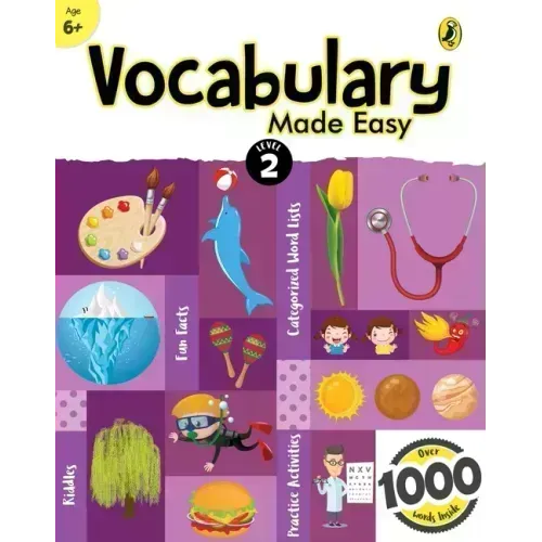 Vocabulary Made Easy Level 2: Fun, Interactive English Vocab Builder, Activity & Practice Book with Pictures for Kids 6+, Collection of 1000+ Everyday