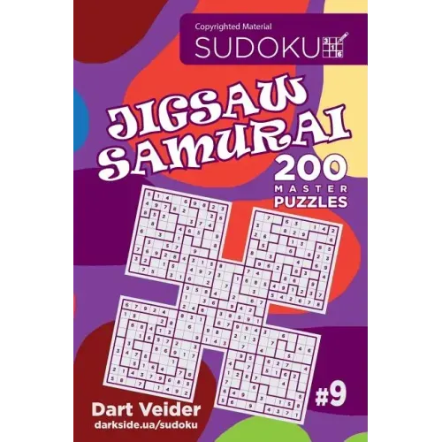 Sudoku Jigsaw Samurai - 200 Master Puzzles 9x9 (Volume 9)