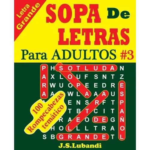 SOPA De LETRAS Para ADULTOS