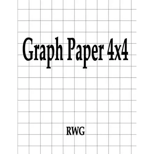 Graph Paper 4x4: 100 Pages 8.5" X 11"