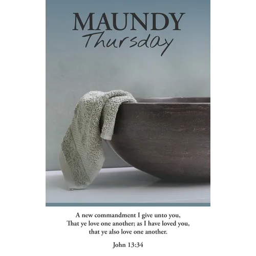 Maundy Thursday Bulletin: Love One Another (Package of 100): John 13:34 (Kjv)