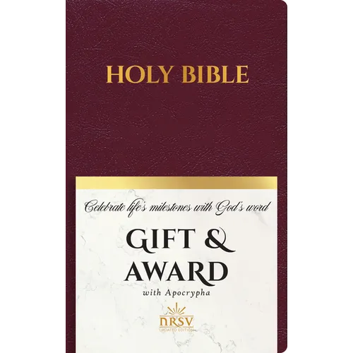 NRSV Updated Edition Gift & Award Bible with Apocrypha (Imitation Leather, Burgundy)