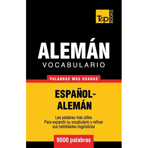 Vocabulario español-alemán - 9000 palabras más usadas