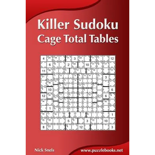 Killer Sudoku - Cage Total Tables