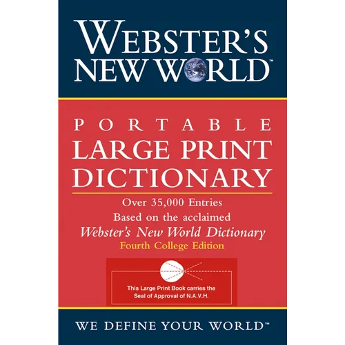 Webster's New World Portable Large Print Dictionary, Second Edition
