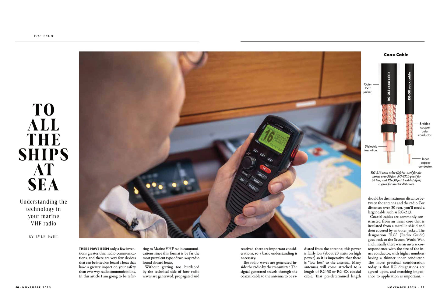 Pacific Yachting - November 2025: Tahiti Treat, South Pacific Charter Guide, Canoe Cove Marina, Technology In Your Marine VHF Radio, Canadian Coast Guard Safety Tips, Old School Fishing Gear & More!