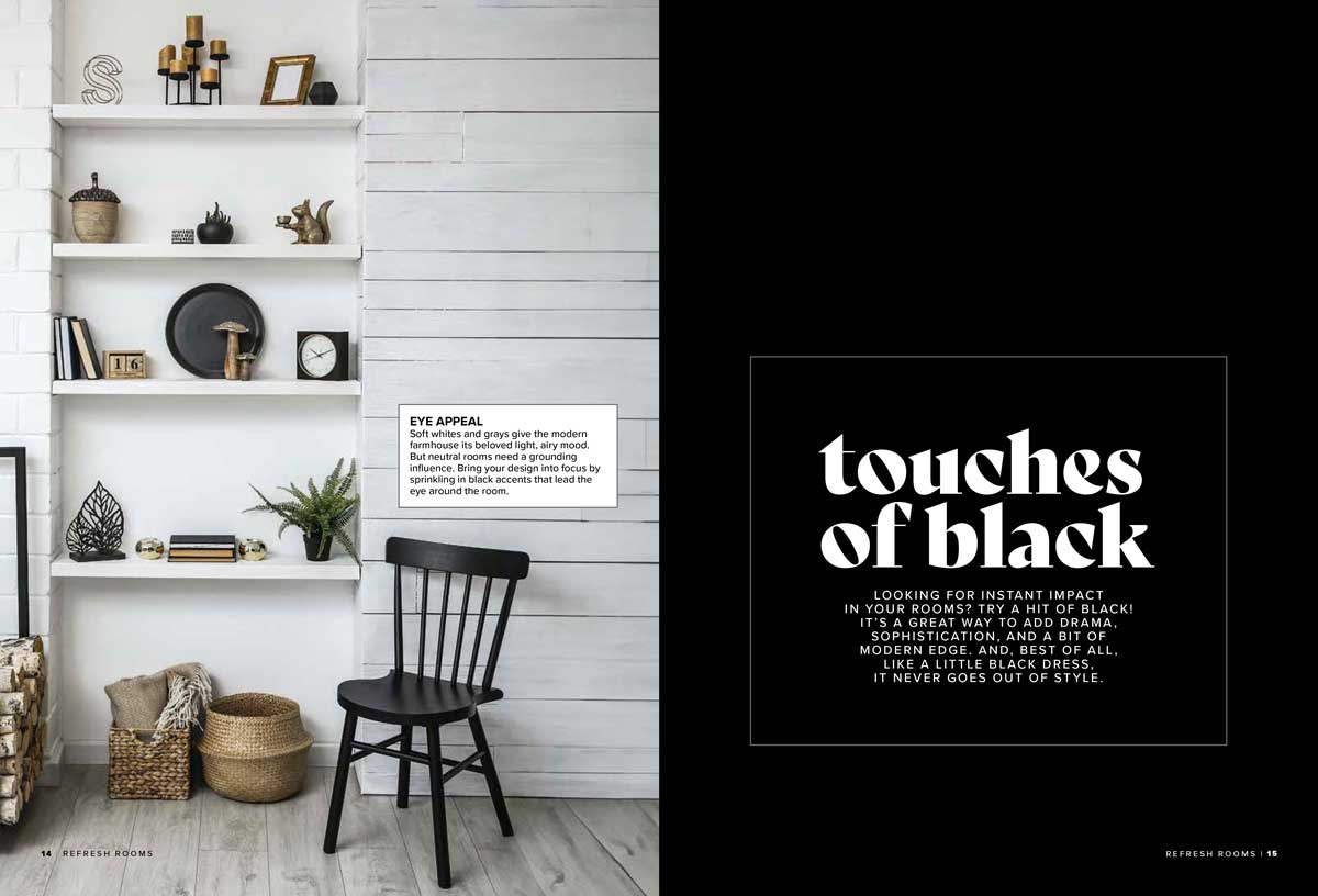 Refresh Rooms - Love Your Home Again, Elegant Decor Updates, Master Touches Of Black, Cozy Character, Farmhouse Style, Shelves, Artwork, Paint, Textiles, Flea Market Finds, Wallpaper, Declutter & More