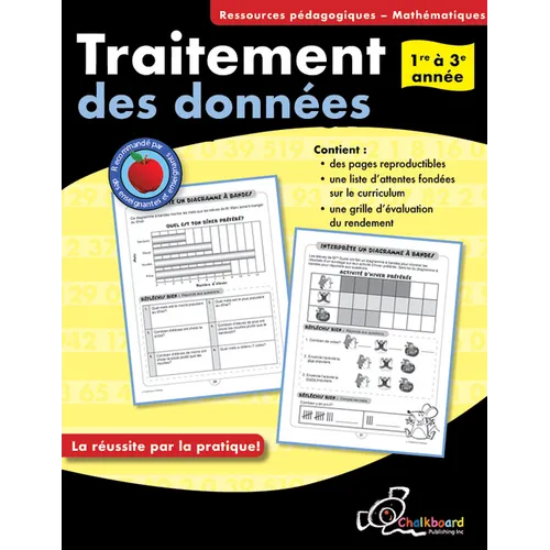 Traitement des données 1re à 3e année