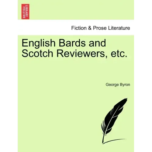English Bards and Scotch Reviewers, Etc.