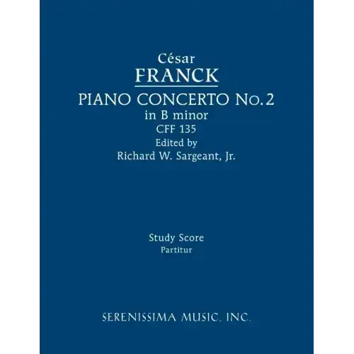 Piano Concerto in B minor, CFF 135: Study score