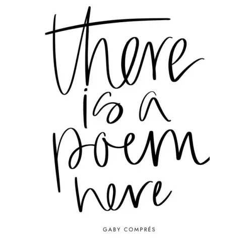 there is a poem here