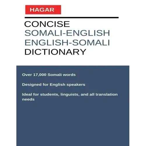 Concise Somali-English/English-Somali Dictionary