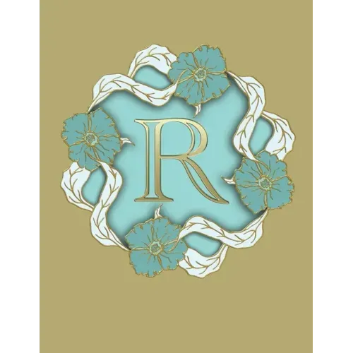 R: 100 Pages 8.5" X 11" Monogram Notebook College Ruled Line Paper