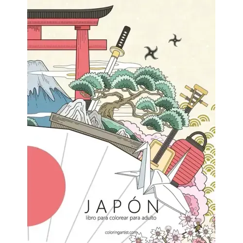 Japón libro para colorear para adultos 1