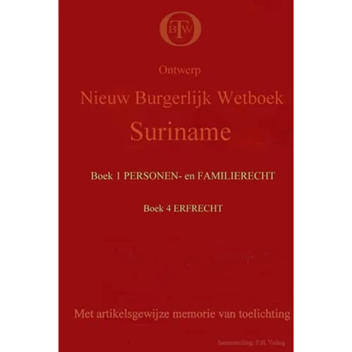 BW Suriname ontwerp boek 1 en 4 (paperback)