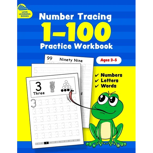Number Tracing Book for Preschoolers and Kids: Learn Numbers and Math Activity Book for Kids 3-5, Kindergarten, Homeschool and Preschoolers