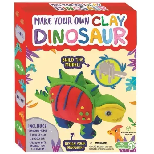 Make Your Own Clay Dinosaur: Craft Box Set for Kids