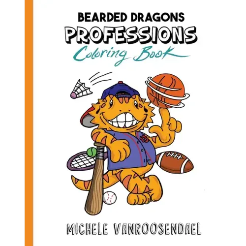 Bearded Dragons Professions Coloring Book
